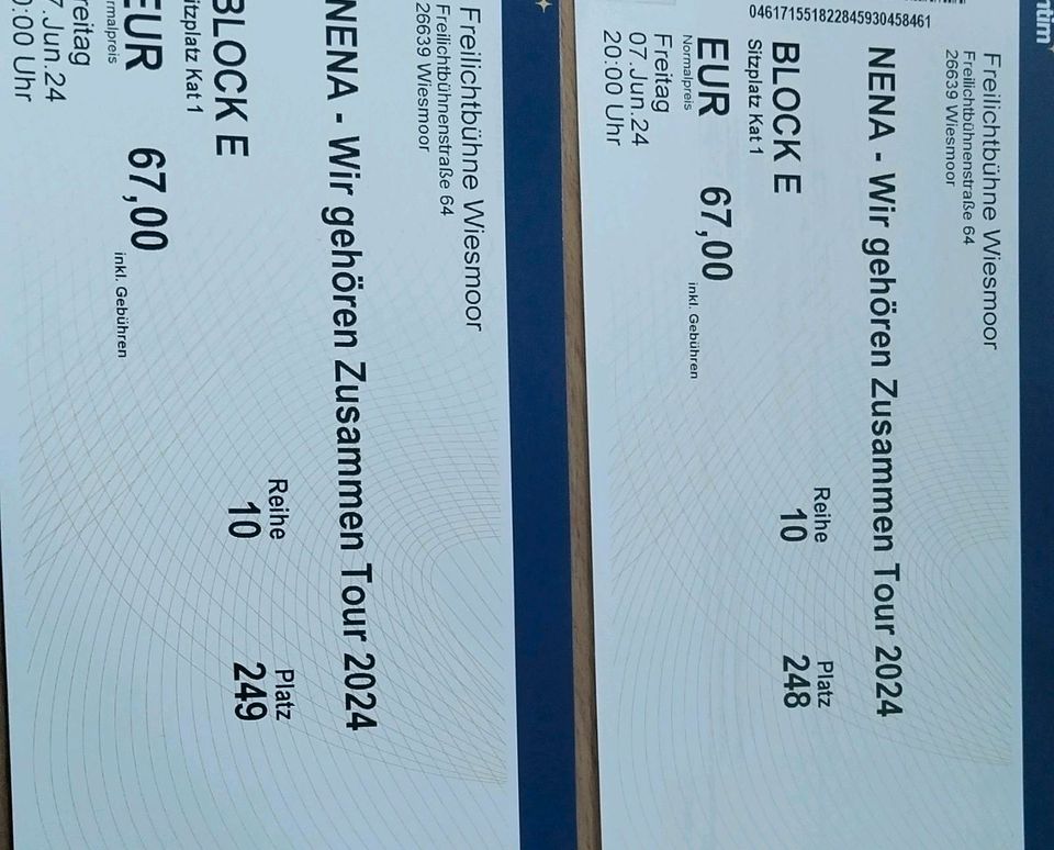 Tickets Nena in Wiesmoor in Rhauderfehn