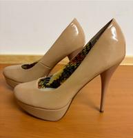 Akira Lack Plateau High Heels nude beige Gr.41 Top Duisburg - Homberg/Ruhrort/Baerl Vorschau