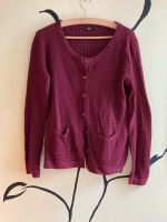 Bordeaux Dark Academia Cardigan Strickjacke Vintage Retro Weinrot Hessen - Marburg Vorschau