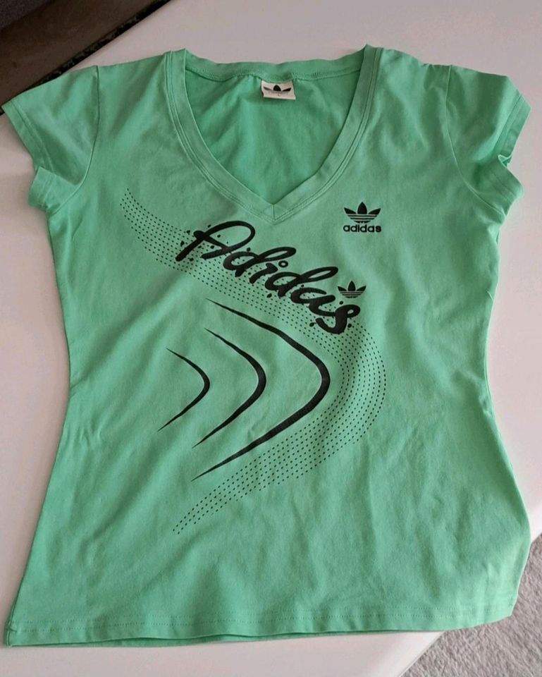 Adidas Sport Fitness Top Shirt V Neck grün 38 40 in Weidenbach