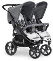 Hauck Roadster Duo SLX Zwillingskinderwagen 2 x 15 kg Grau Niedersachsen - Scheeßel Vorschau