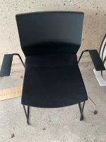 Stuhl aus Metall mit Rückenlehne Holz und Sitz mit Stoff bezogen Hessen - Lauterbach (Hessen) Vorschau