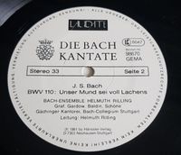 Die BACH Kantate BWV 61 & 110 Bach-Ensemble HELMUTH RILLING LP Hä Niedersachsen - Giesen Vorschau