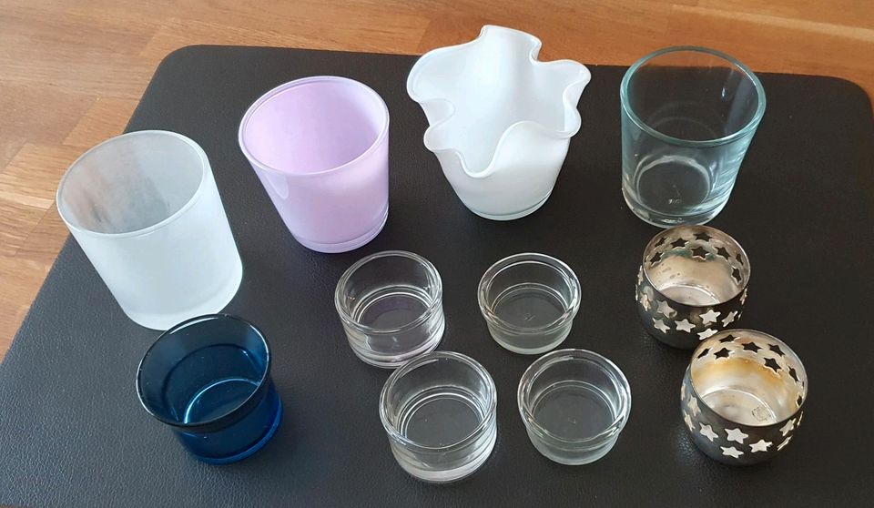 Teelichthalter Teelichtgläser Einsatz Glas Metall Teelicht Party in Handorf