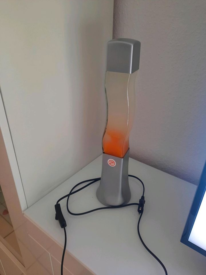 Lavalampe Orange Tischleuchte Stehlampe 42 cm in Rheine