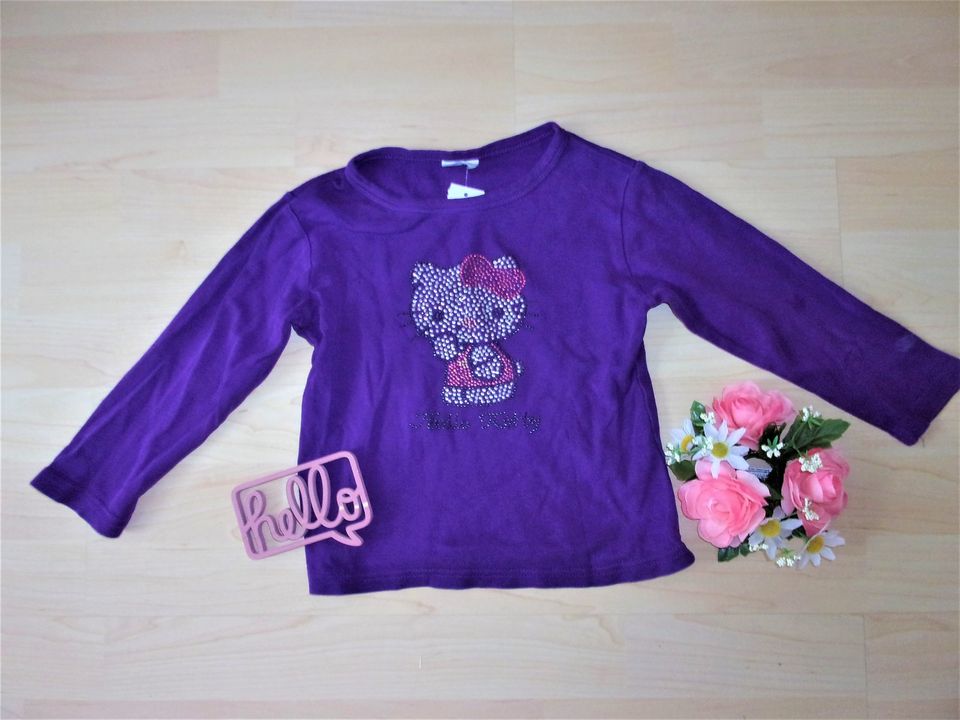 Hello Kitty gr 110-116 * Longsleeves mit Steinchen * Top in Hilpoltstein