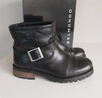 Belmondo schwarze Stiefeletten Boots Bikerboots Leder gr. 37 Schleswig-Holstein - Kaltenkirchen Vorschau