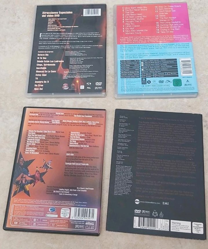 Musik DVD Shakira / Aha / Wyclef Jean / Robbie Williams in Jesberg