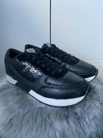 ONLY Sneaker Größe 39 schwarz Glitzer Lack Niedersachsen - Munster Vorschau
