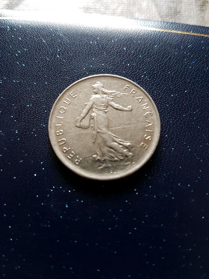 5 Francs Frankreich 1973.O. Roty. in Elsdorf