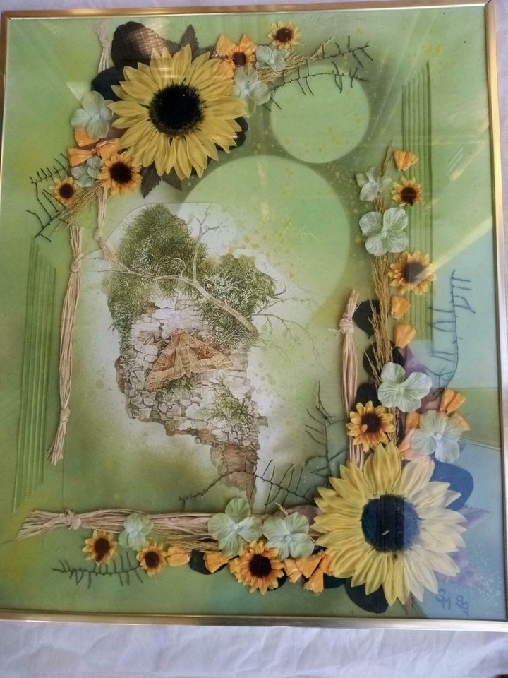 Bild Handarbeit mit künstlichen Sonnenblumen. 70 cm hoch und in Leipzig