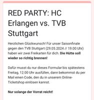Tickets HC Erlangen vs. TVB Stuttgard Baden-Württemberg - Herbolzheim Vorschau