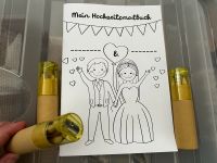 Hochzeitsmalbuch, Buntstifte mit Anspitzer, Hochzeit Niedersachsen - Cadenberge Vorschau