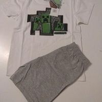 Minecraft Sommer Schlafanzug Pyjama Große  116 128 Hessen - Offenbach Vorschau