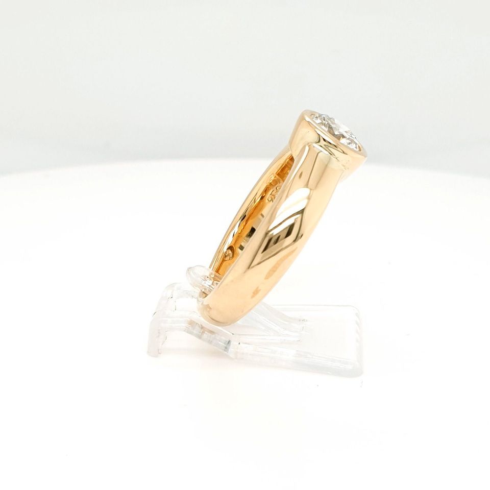 Eleganter Damenring 0,8 ct Brillant in 750er/18kt Gelbgold |Gr.57 in Flensburg