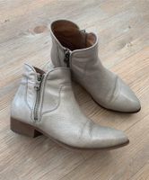 Nubikk  37 Stiefeletten silber grau Leder Chelsea Boots top Nordrhein-Westfalen - Greven Vorschau