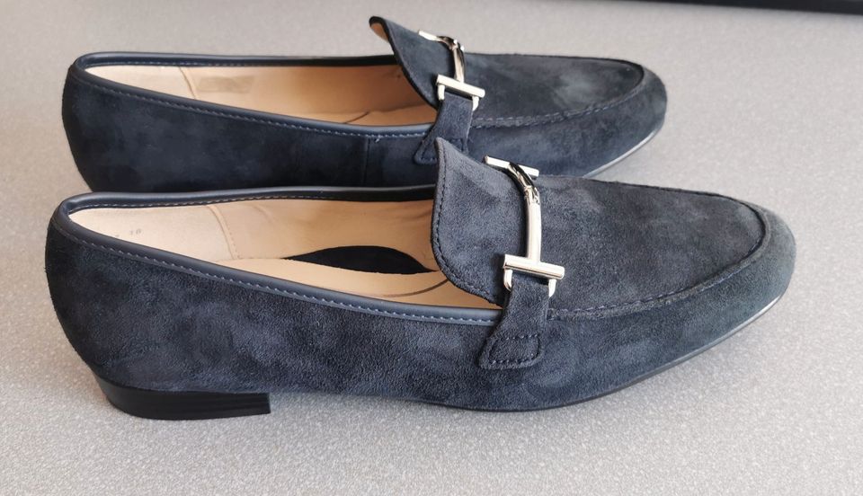   ARA Damenschuhe Kent Slipper darkblue Gr. 40 / 6,5 neuwertig ! in Burg (Dithmarschen)