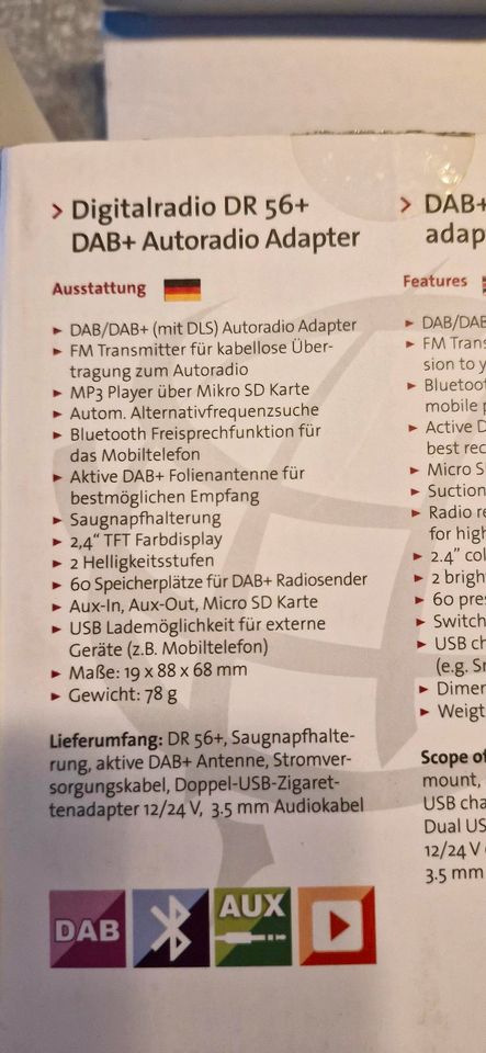 Albrecht  DR 56+ DAB+ Autoradioadapter in Dollnstein