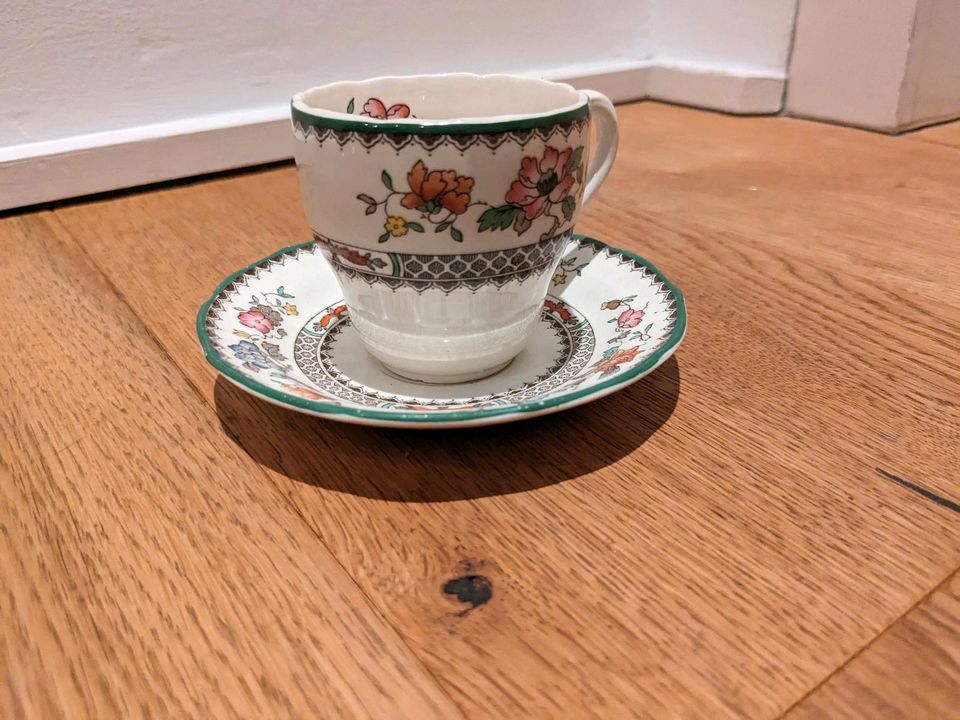 Spode England Chinese Rose Tasse Mokka Sammeltasse Espresso in Lüneburg