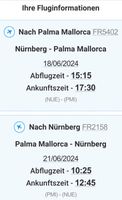 2 Flugtickets nach Mallorca+Sitzplatz+Priority 18.06.-21.06. Bayern - Bad Rodach Vorschau