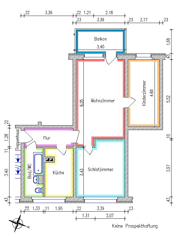 Mit Einbauküche - direkt am Gablenz Center in Chemnitz