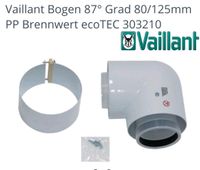 Vaillant Bogen 303210 87 Grad - 125mm Luft-Abgasführung Düsseldorf - Mörsenbroich Vorschau