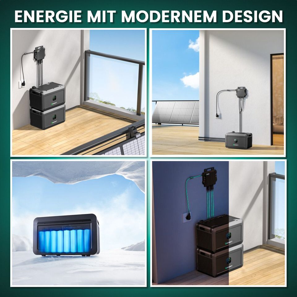 Reservierung möglich: Growatt NOAH 2000 Balkon Solar Speicher, 2048W Akku, Kompatibel mit allen Balkonkraftwerken, IP66, 6.000+ Ladezyklen, 10-jährige Garantie, Plug&Play Installation in 5 Min. in Köln