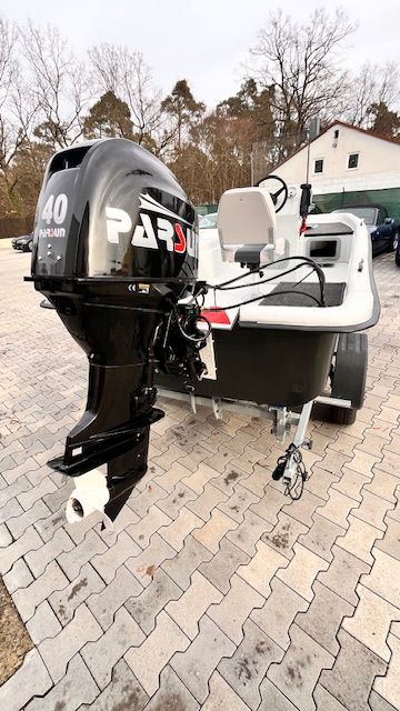 Motorboot M14 für Angler /Freizeit GFK 4,35x1,75m 40 PS NEU in Schwabach