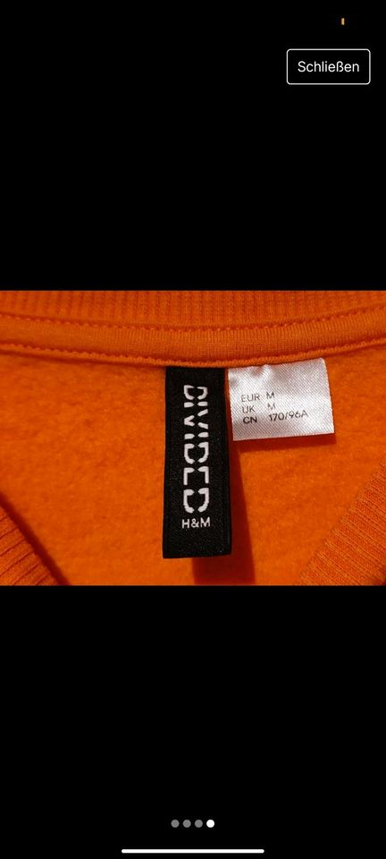 NASA Pullover orange Gr.M in Essen