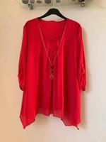 NEUWERTIG:CANDA C&A Tunika/Gr.48/Bluse/ Longbluse mit Kette Berlin - Hellersdorf Vorschau