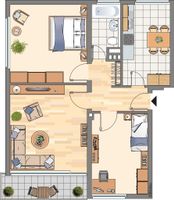 im Herzen von Plittersdorf, 3 Zimmerwohnung mit neuem Badezimmer in Top Lage, frei ab 1.7.24 Bonn - Plittersdorf Vorschau