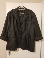 Blazer Jacke schwarz Leder Imitat Übergröße tragb. 48 50 52 54 56 Düsseldorf - Garath Vorschau