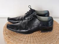 Edle schwarze Herren Schuhe gr 40 italienisches Leder Hochzeit Nordrhein-Westfalen - Nideggen / Düren Vorschau