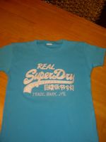 Superdry T-Shirt in türkis- blau mit aufgesticktem Logo - GR.140 Nordrhein-Westfalen - Lünen Vorschau