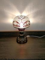Kristalllampe, Tischlampe, Lausitzer Glas DDR Sachsen - Gröditz Vorschau