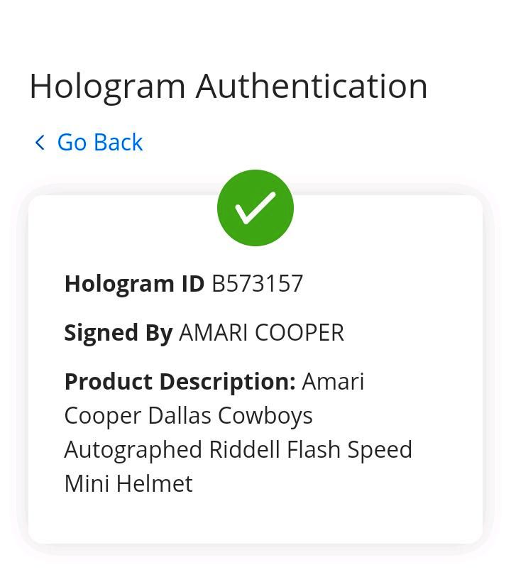NFL Football Mini Helm Dallas Cowboys Alabama Cooper Custom in Werdau