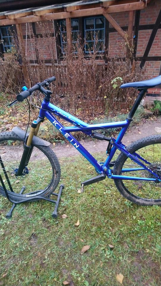 MTB Rahmen Klein Adept Race, zweifarbig blau, Gr. M/L, 26", gebr. in Bovenden