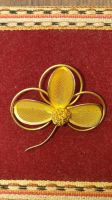 Brosche golden Filigranschmuck vintage  Blüte Bayern - Geiselhöring Vorschau