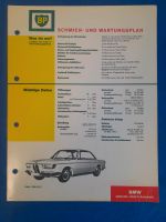 Original BP Schmier-und Wartungsplan BMW 2000 CS/C VON 1966 Bayern - Burgheim Vorschau