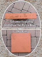 Schamotteplatte Grill Pizza Brot Stein 5x28x28 cm Baden-Württemberg - Ettlingen Vorschau