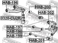 Honda Accord CU CW Hinterachse Lager Febest HAB-198 Niedersachsen - Vechta Vorschau