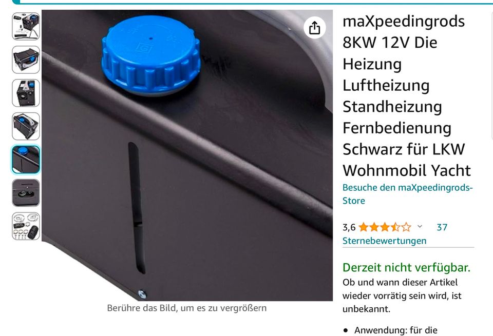 8 KW Diesel Standheizung von Amazon - tragbar Heizöl Benzin in Neunkirchen-Seelscheid