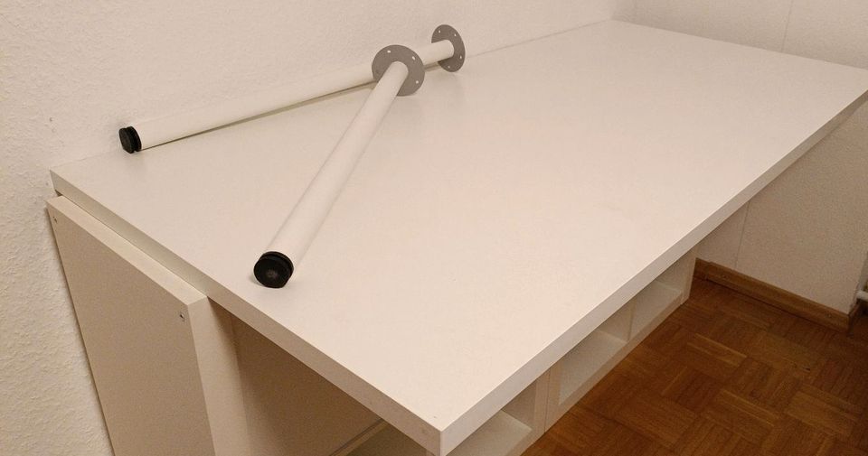 Tischplatte Platte Schreibtisch Ikea 160x80 weiß in Bad Schönborn