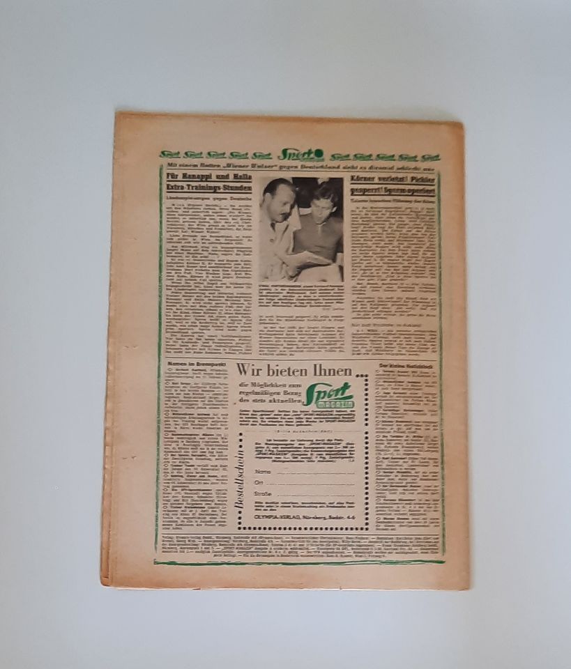 Sportmagazin Nr. 05/57  von 04.02.1957 in Rottenburg am Neckar