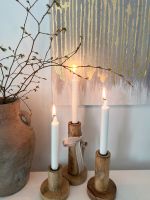 Kerzenständer Holz Kerzenhalter rustikal 3-er Set SCHÖN LEBEN Bayern - Waldkraiburg Vorschau
