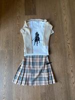Burberry Rock beige Karo + T-Shirt + Pulli Gr. 34/36 Nordrhein-Westfalen - Meerbusch Vorschau