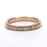 Halb Memory Ring 585 Gold 14 Karat Rosegold Diamant 0,14 CT Innenstadt - Köln Altstadt Vorschau