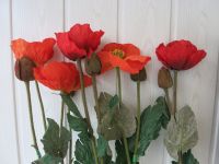 5 Kunstblumen,rosa u. rote,große Blüte u. Knospen Bayern - Landshut Vorschau