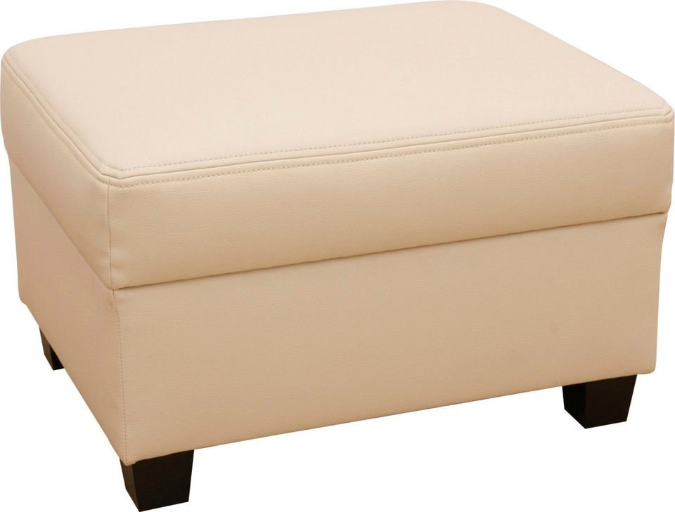 Hocker Kunstleder Creme Norma Top Domo collection in Bielefeld