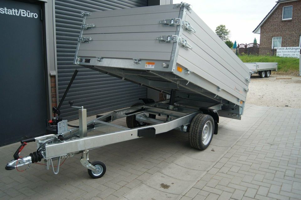 Anhänger Saris K1 276 X 150, 1500 kg, Heckkipper, neues Modell in Wankendorf